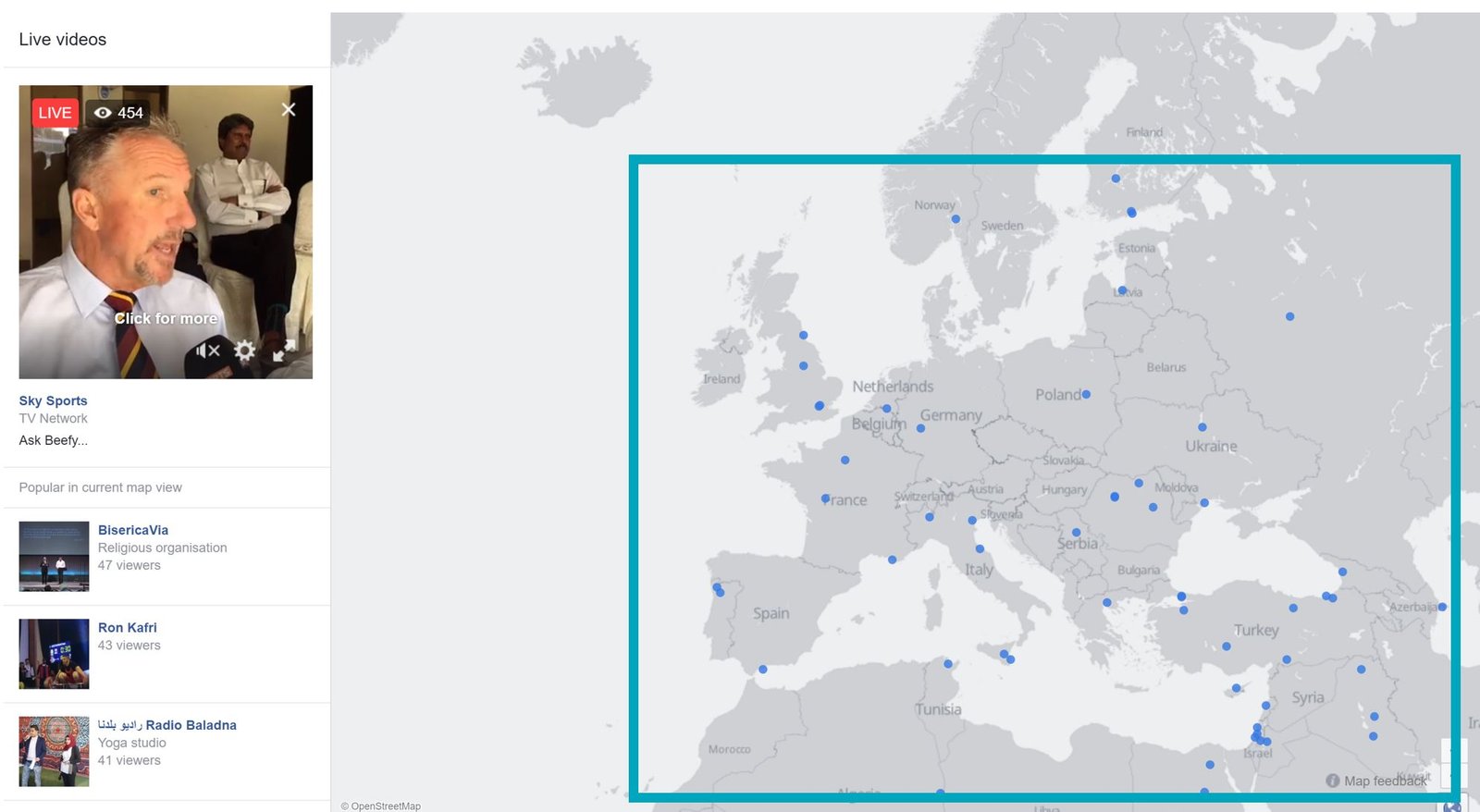 Facebook Live Videos Worldwide