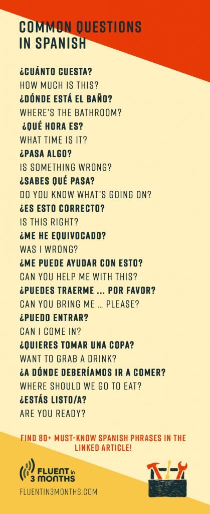 Common Questions in Spanish
